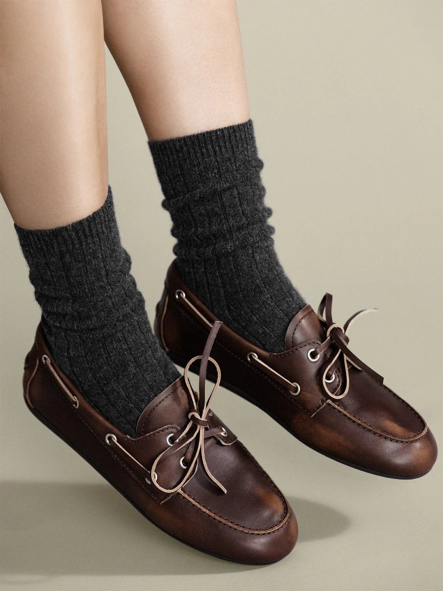 Hansel From Basel Cozy Rib Cashmere Sock