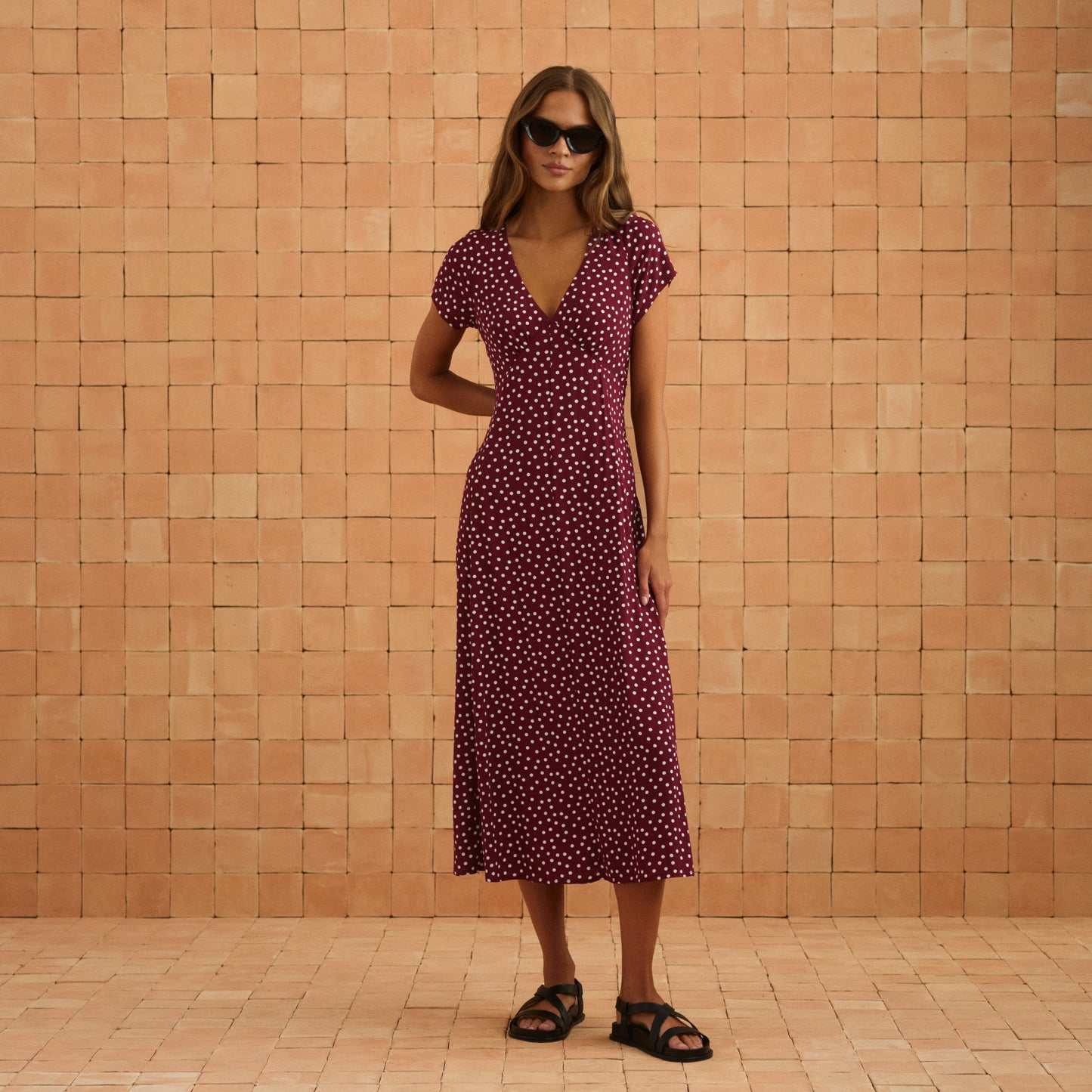 Elani Dress In Dusty