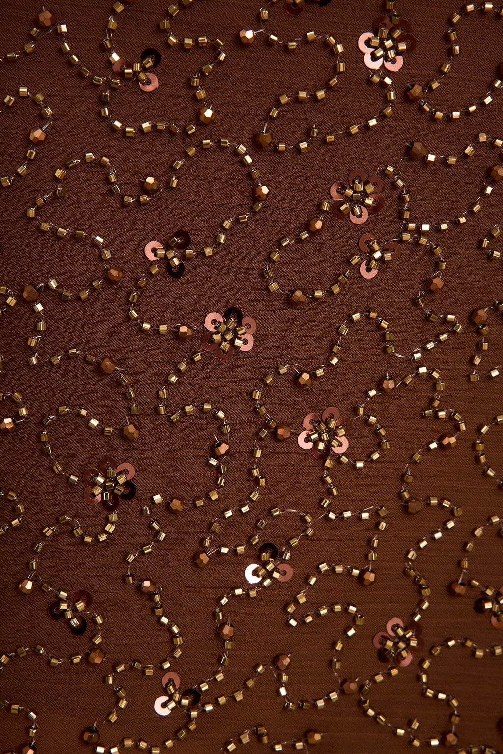 Freya Mocha Beaded Sarong
