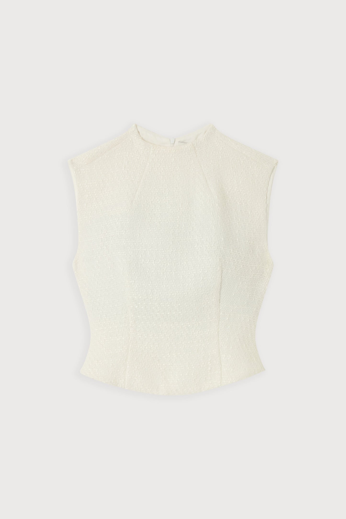Bouclé Sleeveless Top