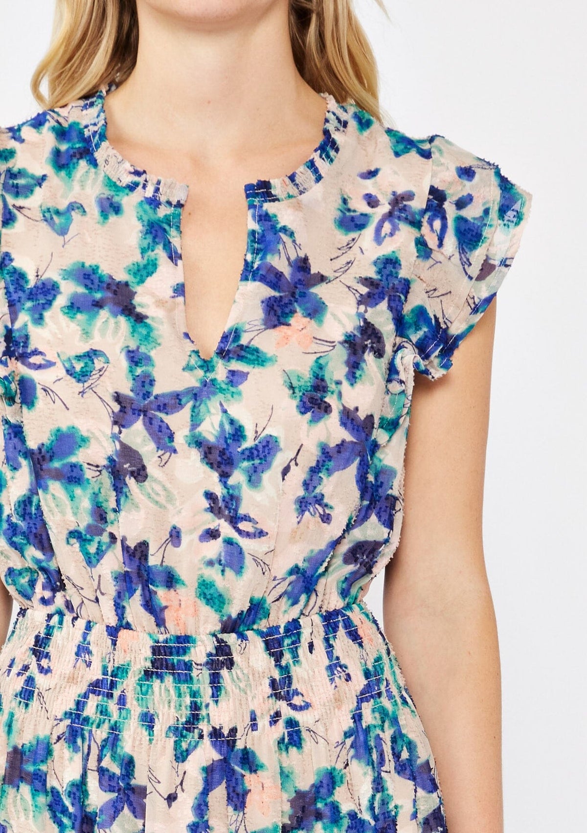 Serene Floral Midi Dress