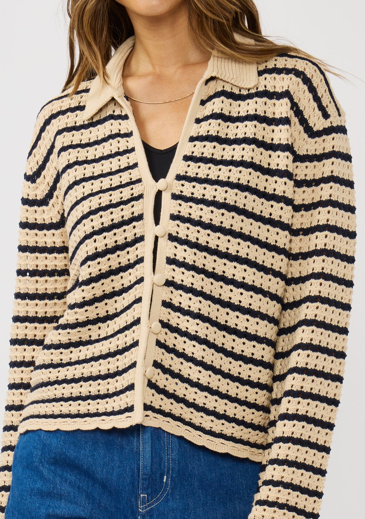Santorini Striped Cardigan