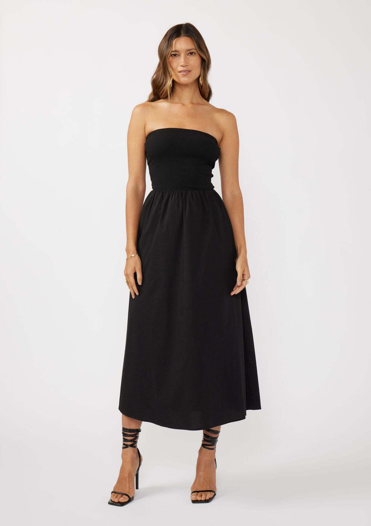 Mara Strapless Midi Dress