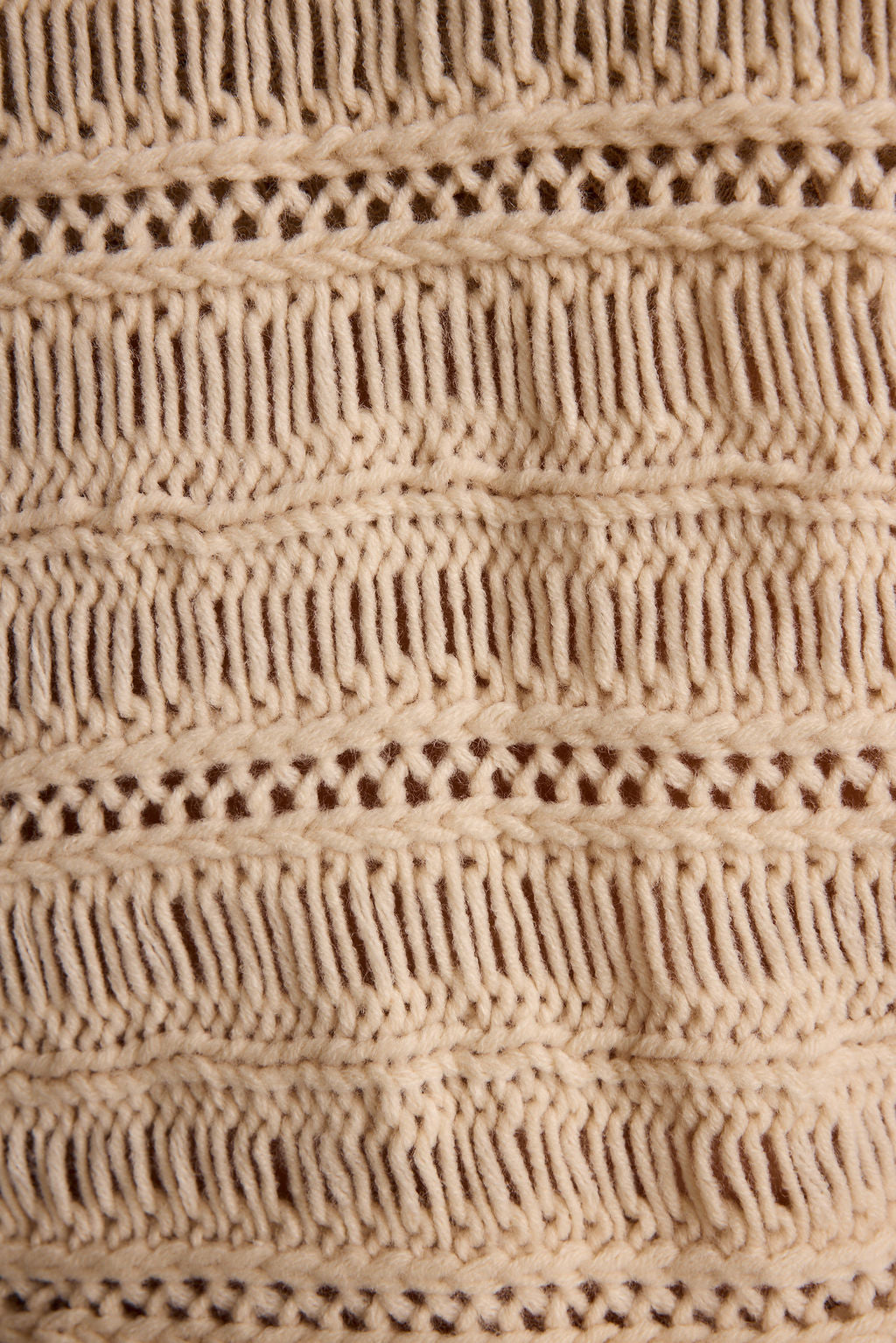 Marela Cream Crochet Sweater