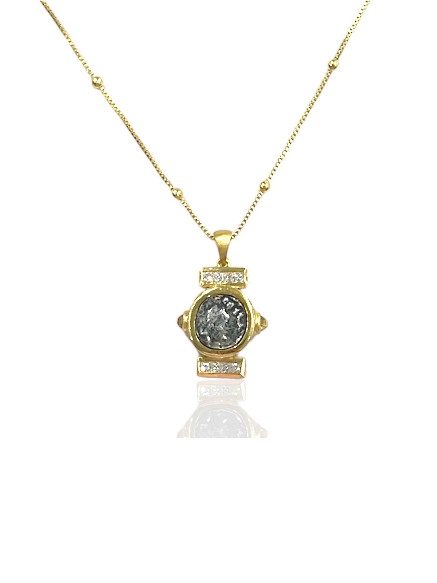 Tat2 Designs Gold Leon Coin Necklace
