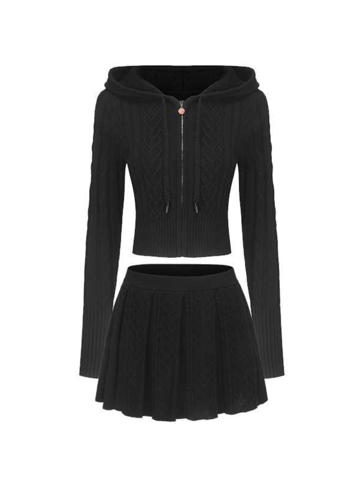 Jailina Knit Set (Black) (Final Sale)