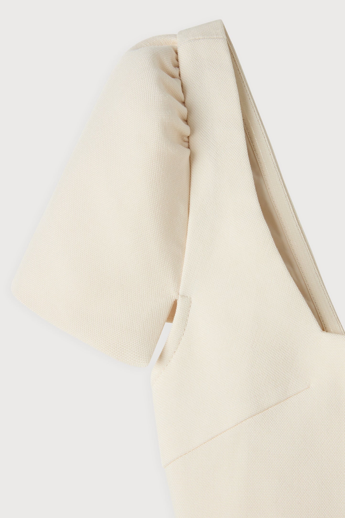 Linen Mix Square Neck Mini Dress