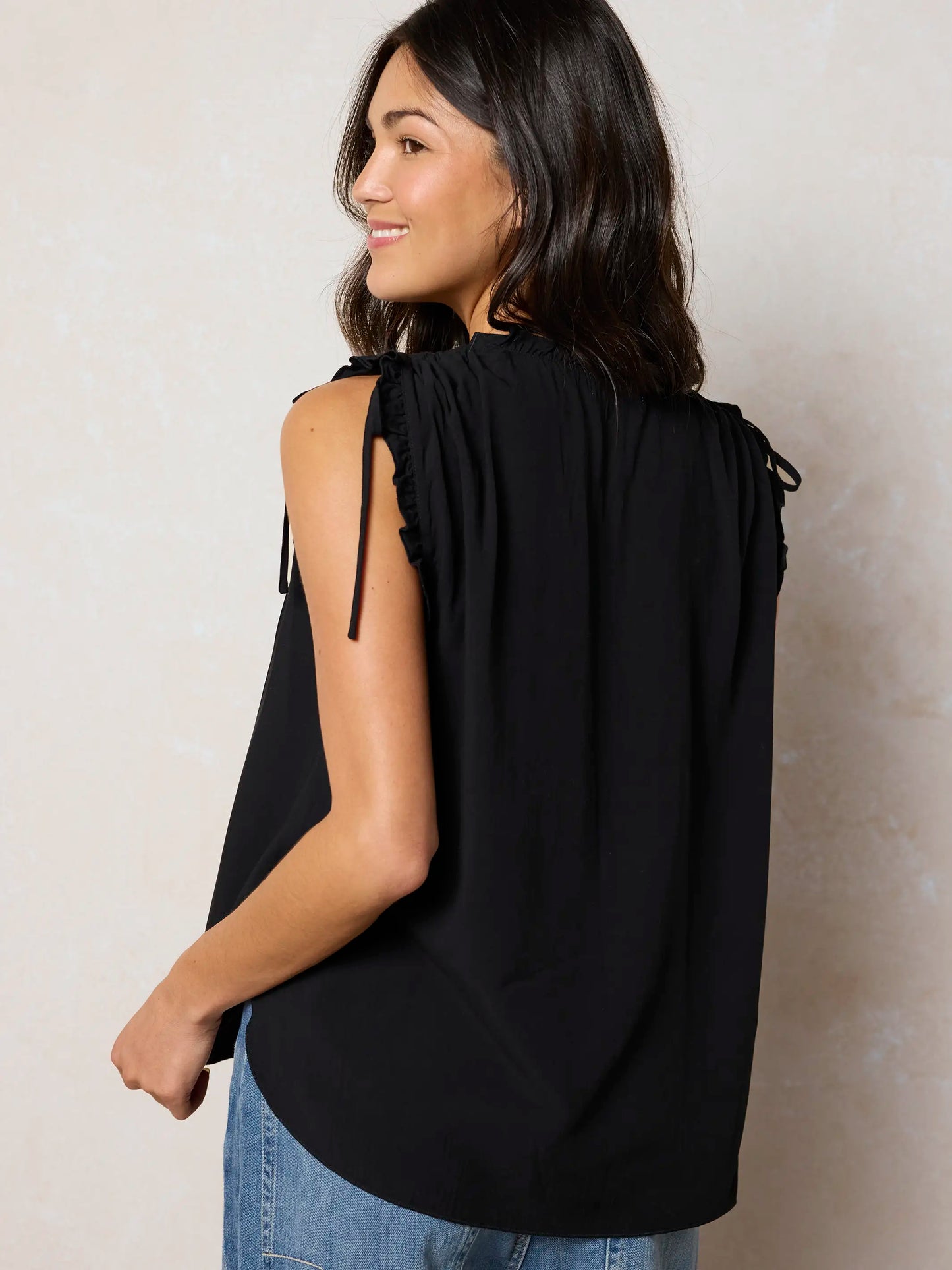 Ramona Sleeveless Top - Black