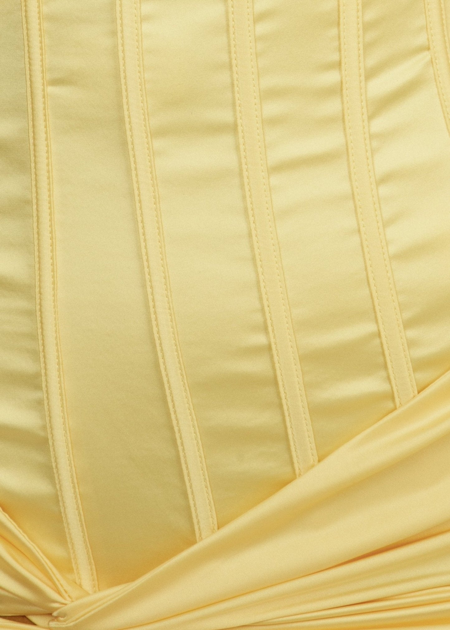 Time Passes Corset Gown - Yellow