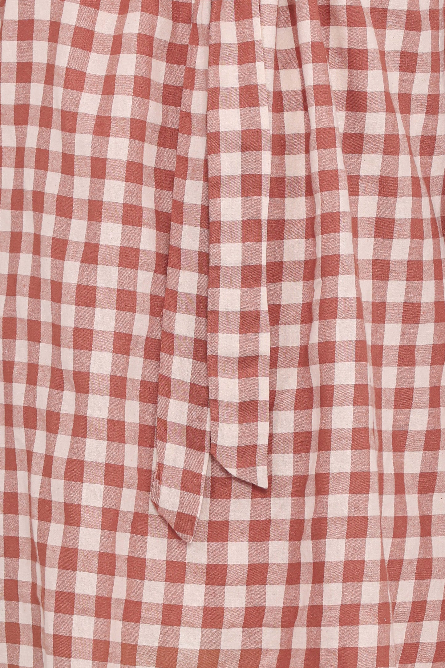 Costa Mini Dress - Tan Gingham