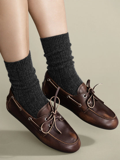 Hansel From Basel Cozy Rib Cashmere Sock