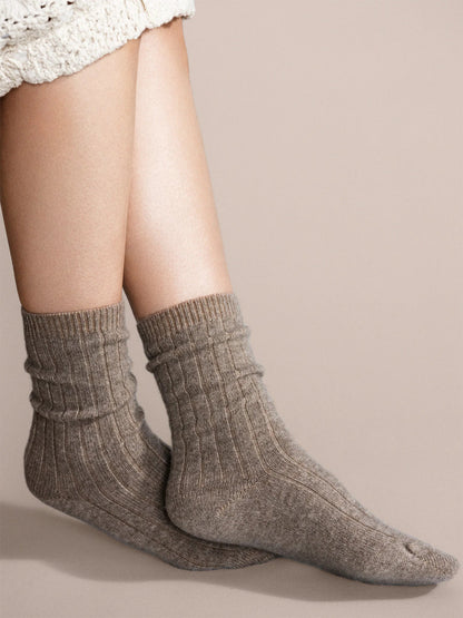 Hansel From Basel Cozy Rib Cashmere Sock