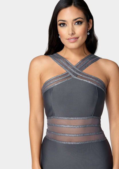 Bandage Cross Front Dress