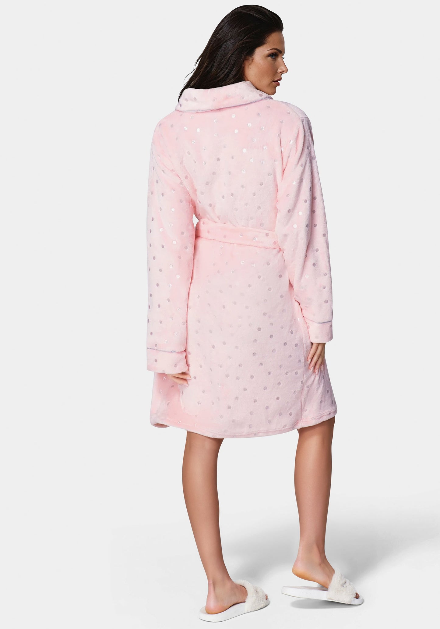 Sliver Foil Plush Robe