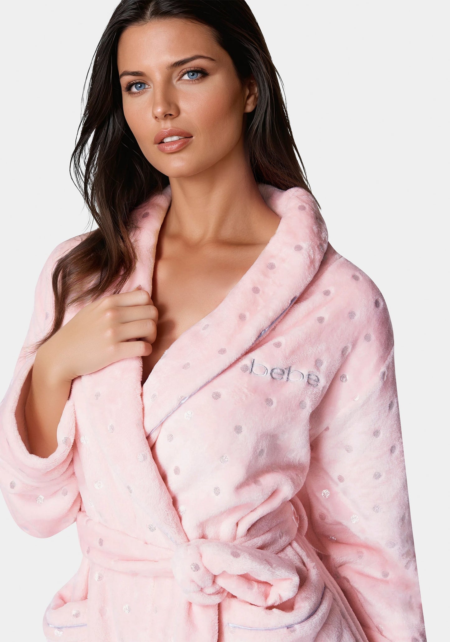 Sliver Foil Plush Robe