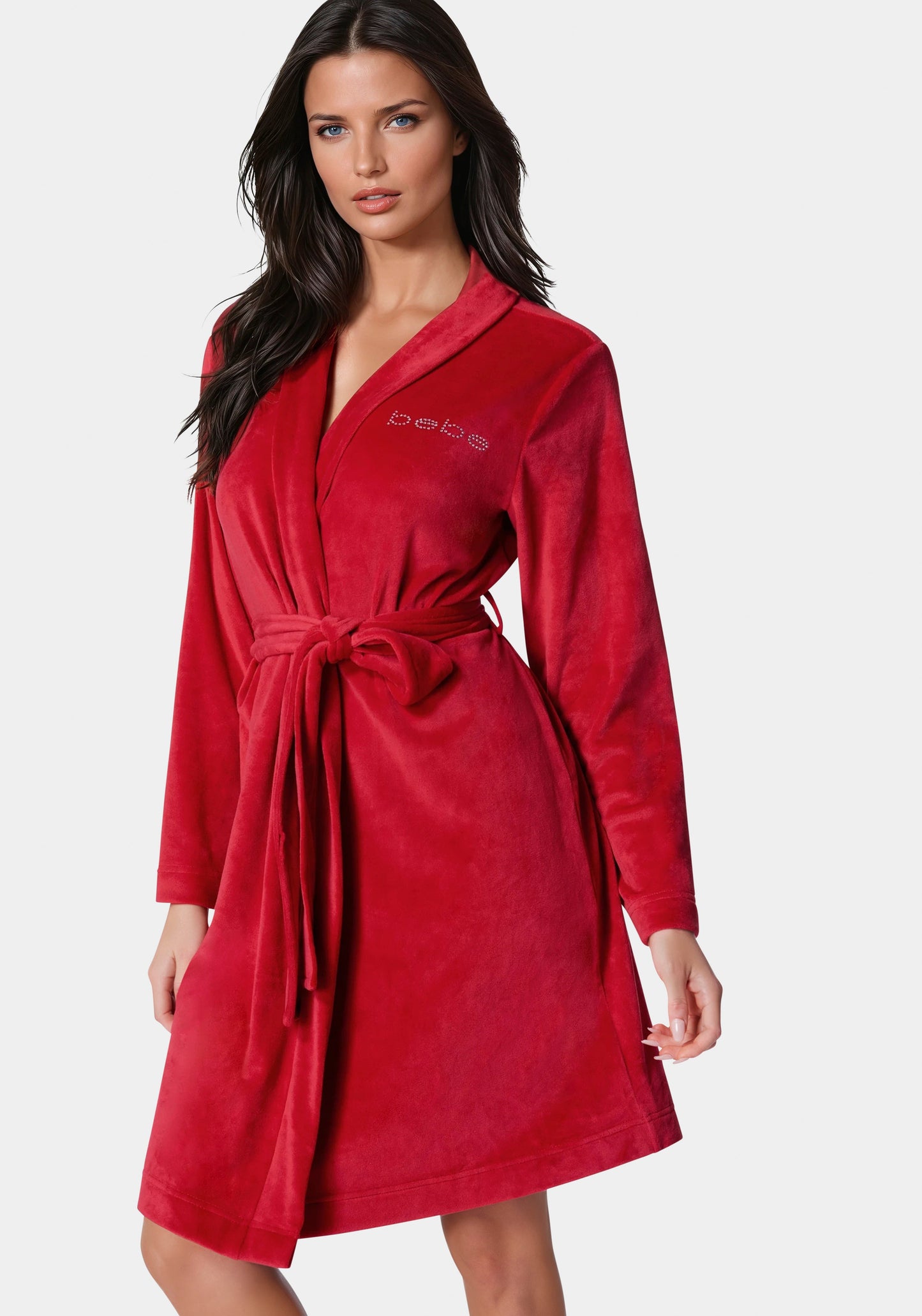 Velour with Rhinestones Robe