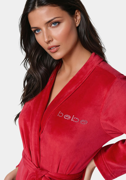 Velour with Rhinestones Robe