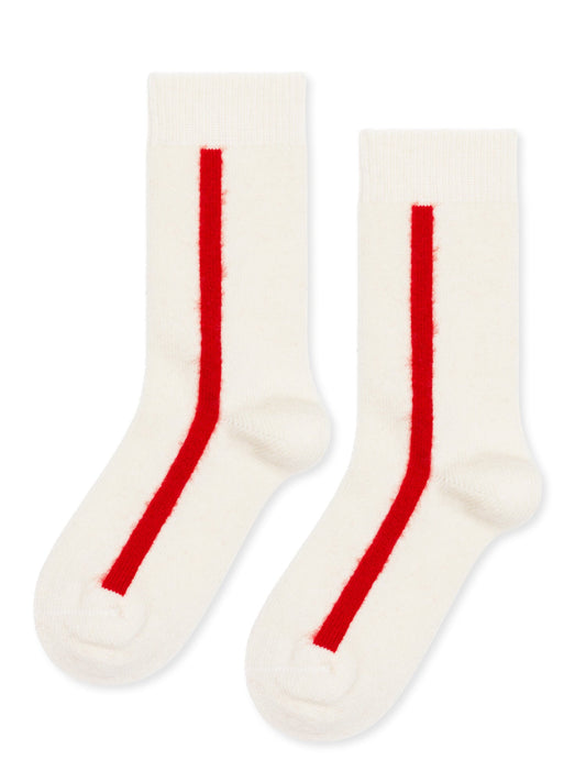 Hansel From Basel Stripe Cashmere Sock
