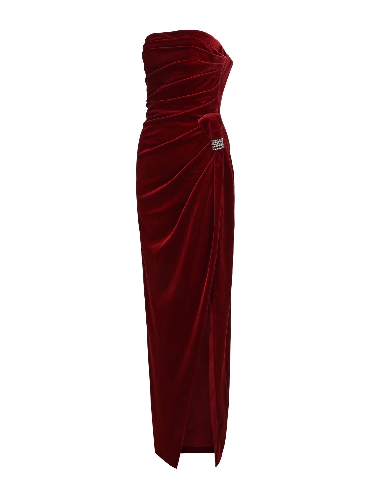 Emma Velvet Dress (Red) (Final Sale)