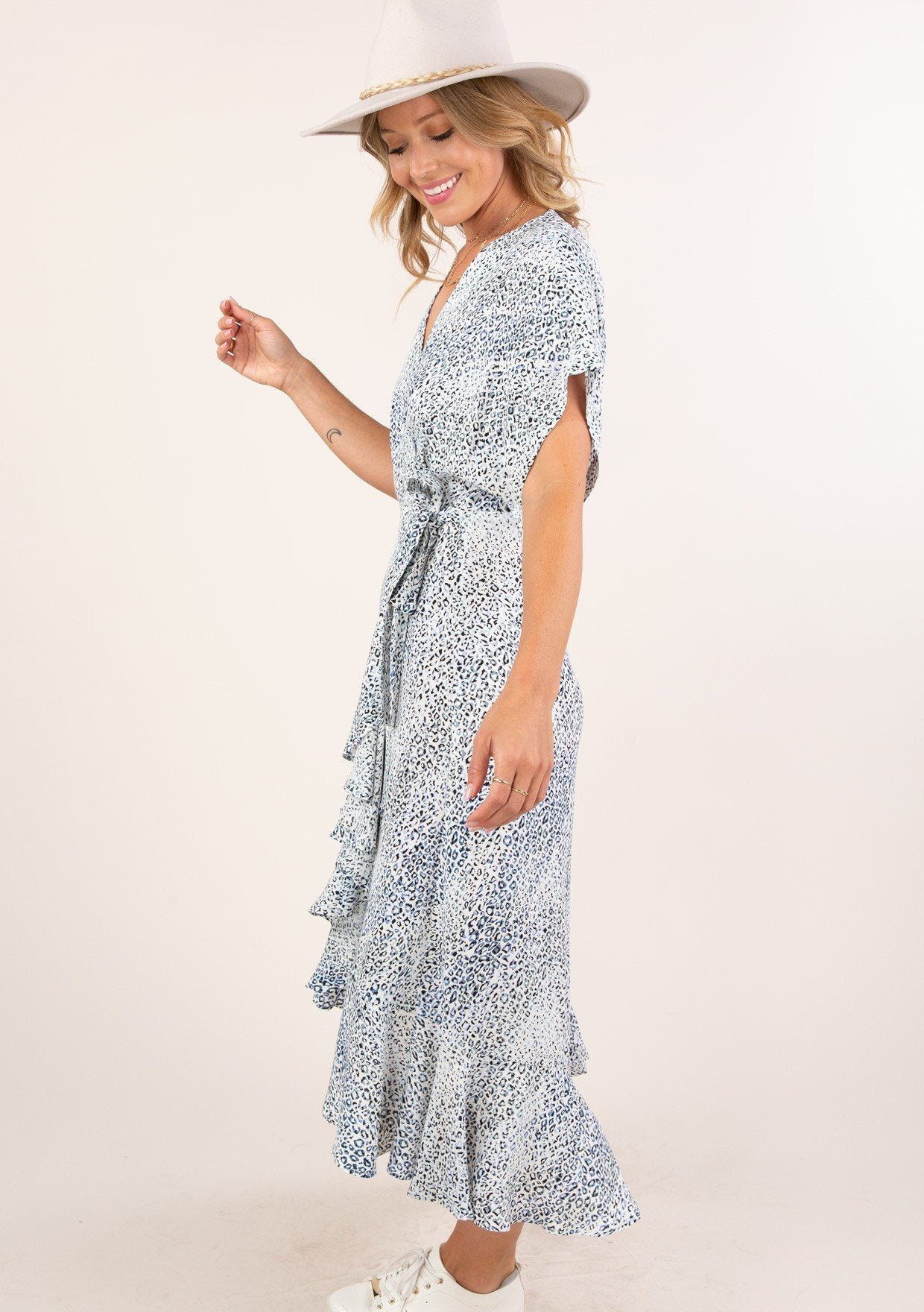 Sunday Best Leopard Print Wrap Dress