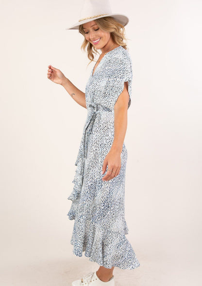 Sunday Best Leopard Print Wrap Dress