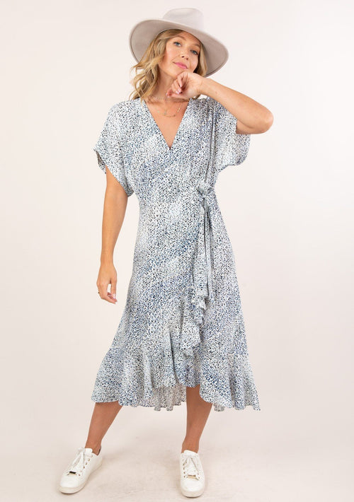 Sunday Best Leopard Print Wrap Dress