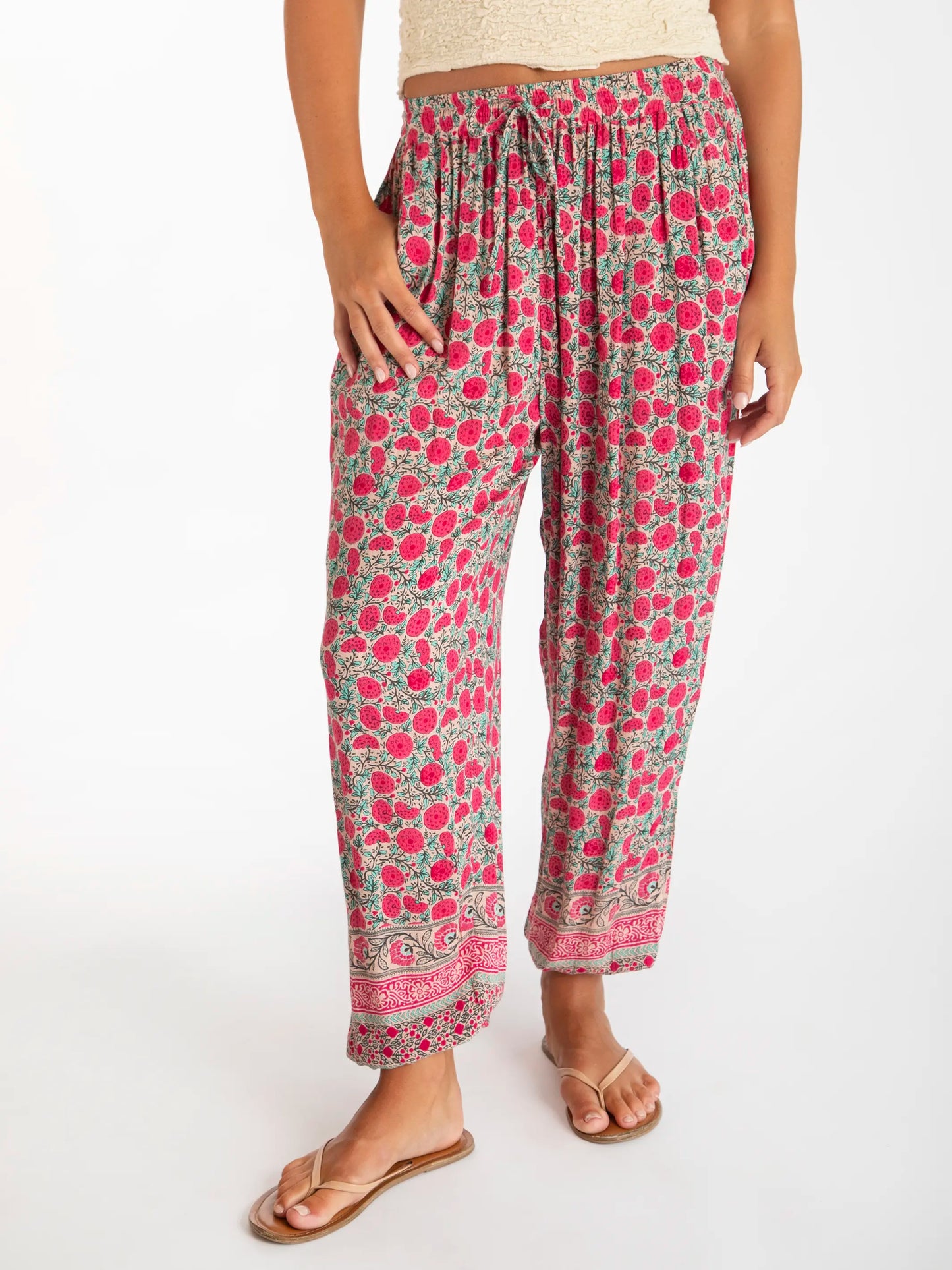 Allison Pants - Pink Puff Floral