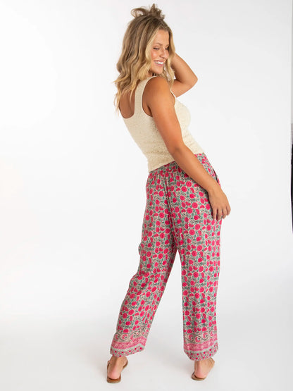 Allison Pants - Pink Puff Floral