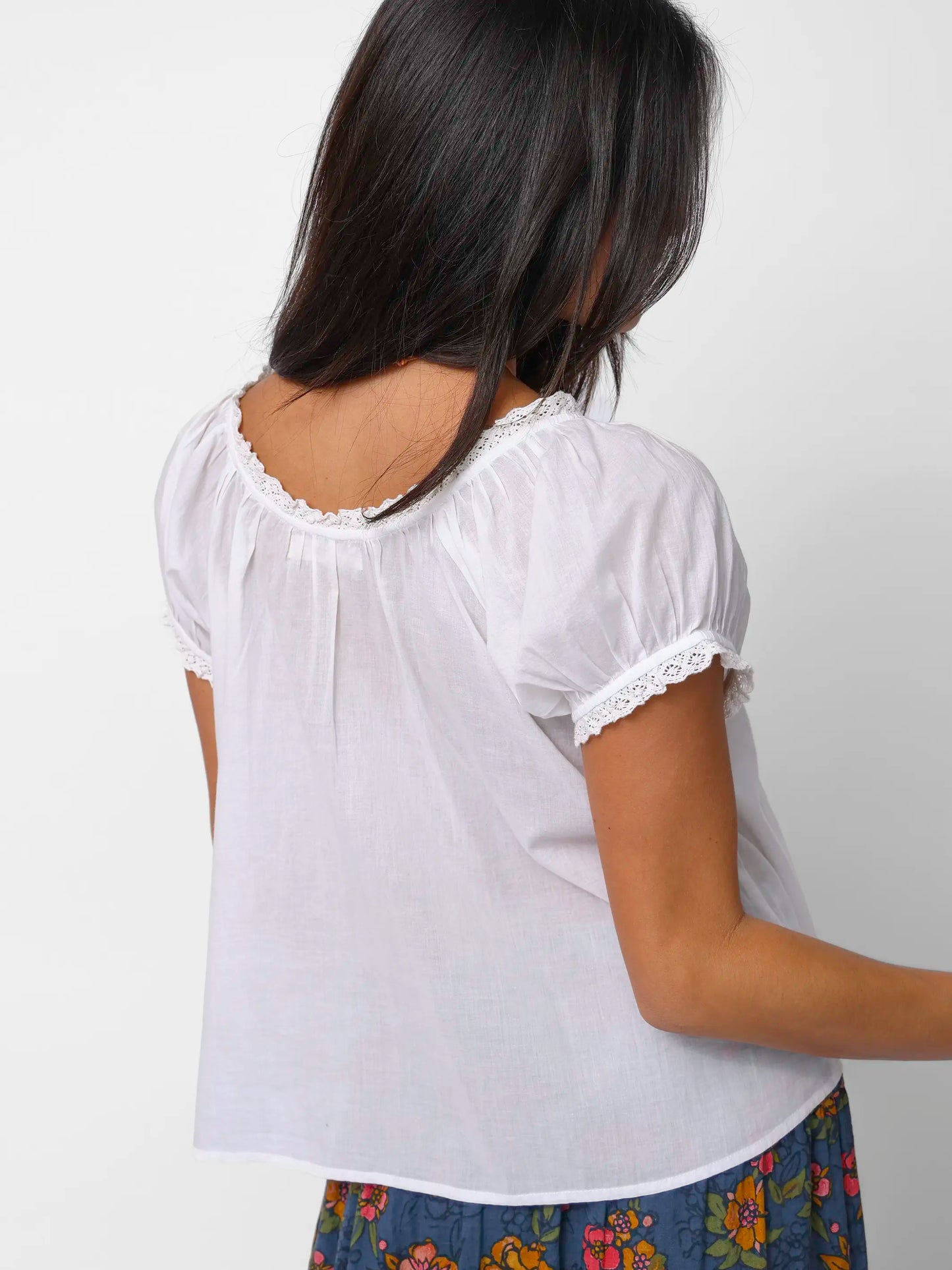 Sweet Nothings Embroidered Cotton Top - White