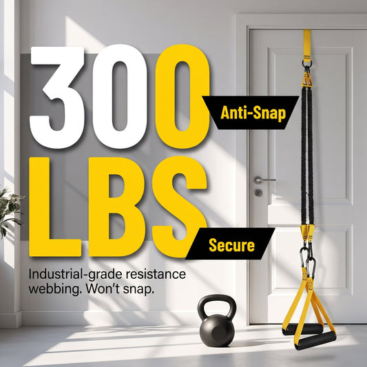💪 225LBS Heavy Duty Cable Resistance Band Home Gym Training Set