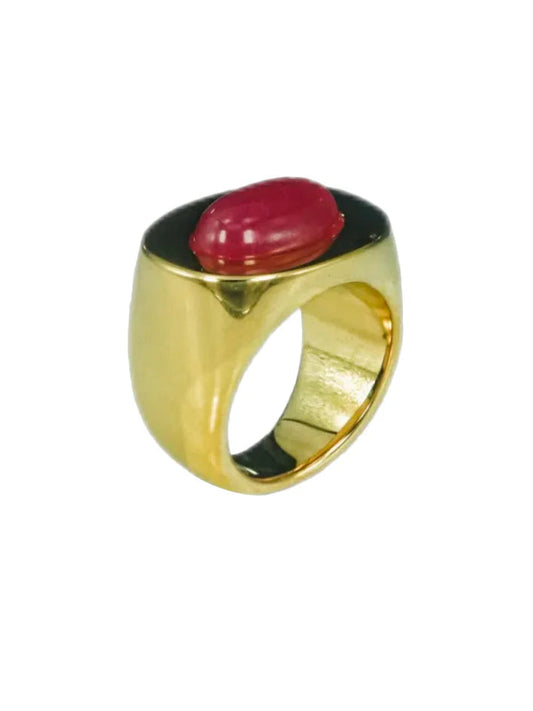 Lucas Jack Oval Ring With Stone