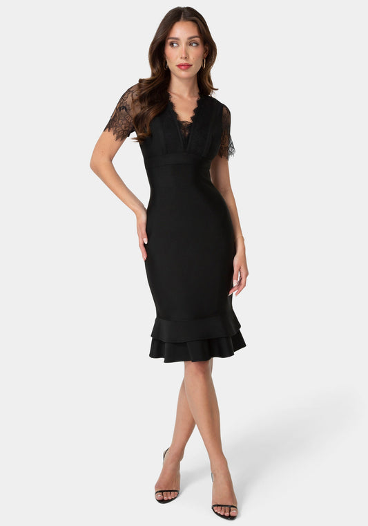 Bandage & Lace Dress