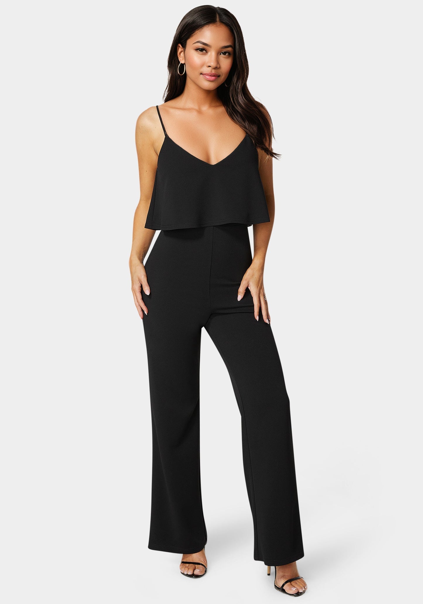 Ruffle Wide Leg Jumpsuit