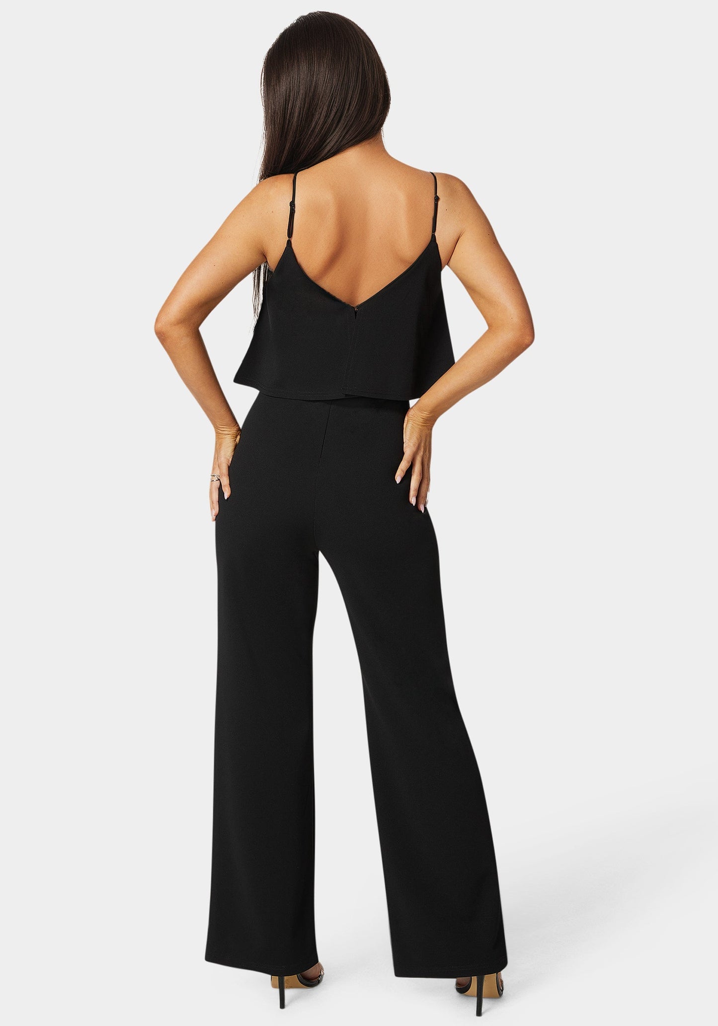 Ruffle Wide Leg Jumpsuit