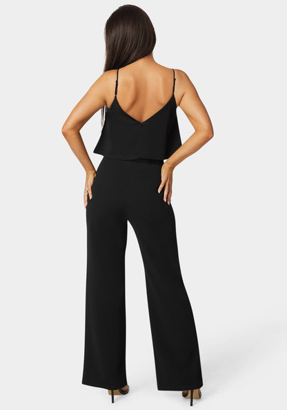 Ruffle Wide Leg Jumpsuit