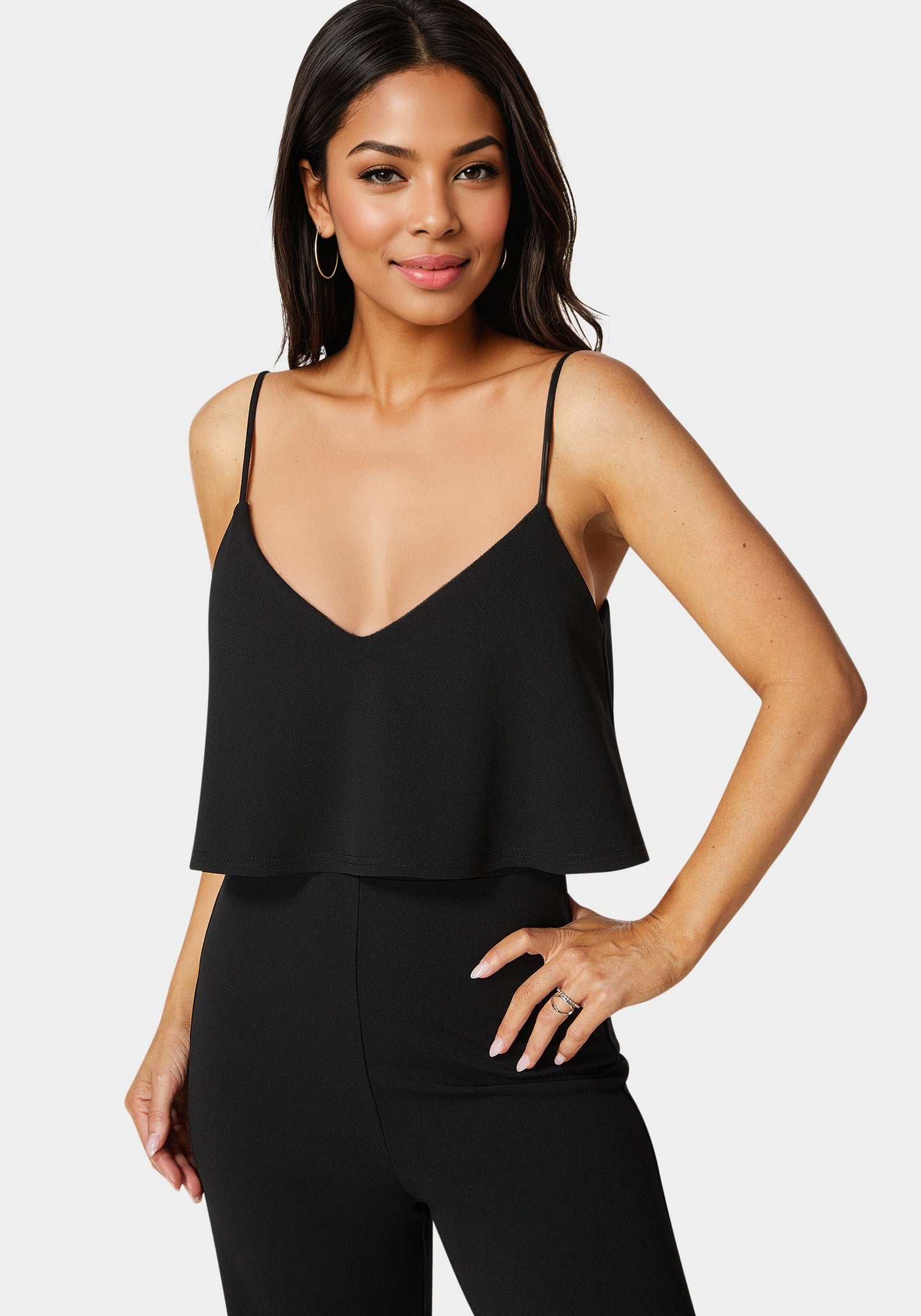Ruffle Wide Leg Jumpsuit