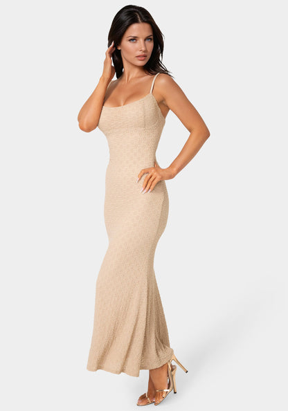 Floral Lace Bodycon Maxi Dress