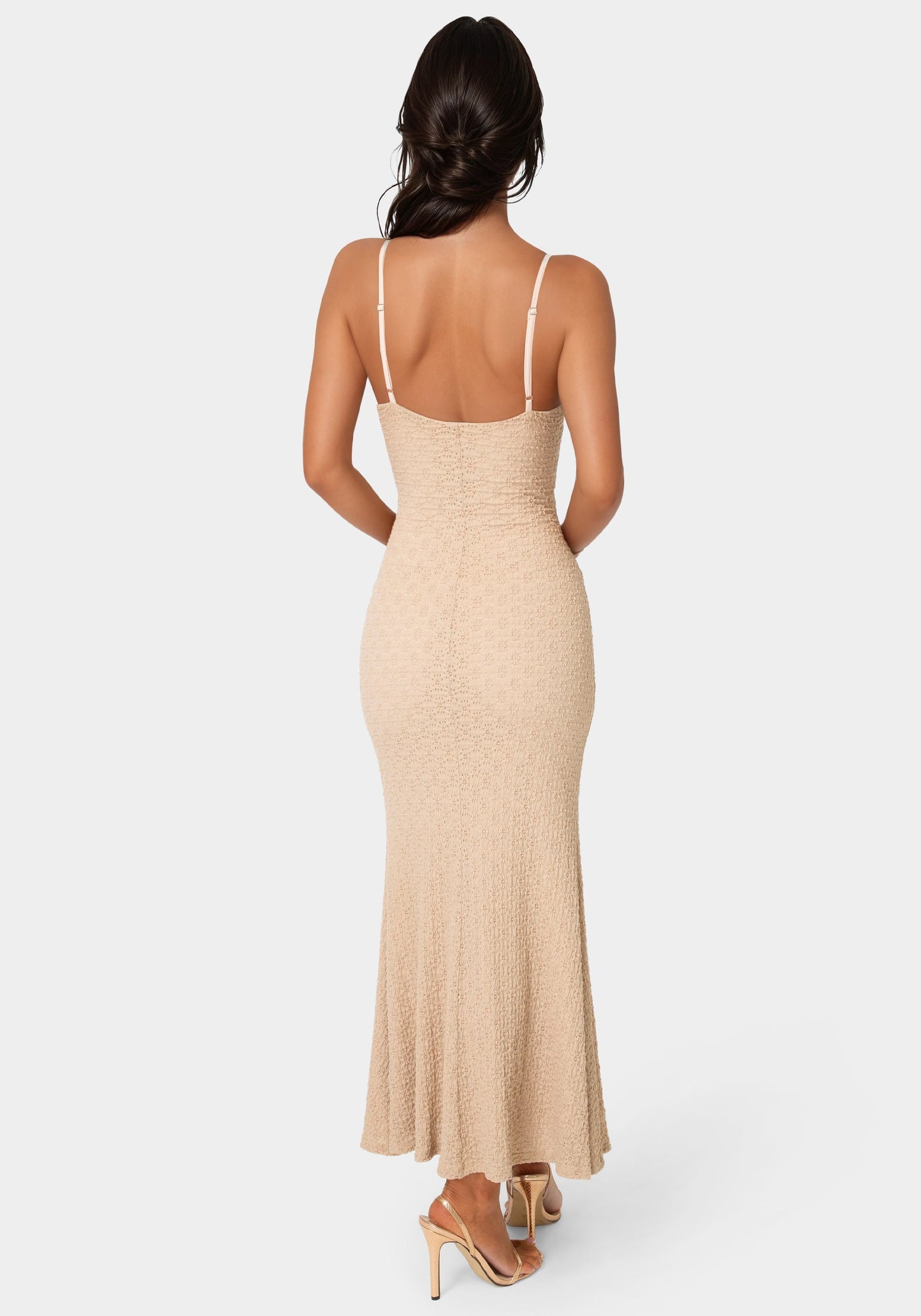 Floral Lace Bodycon Maxi Dress