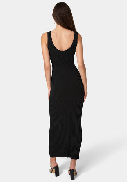 Crochet U-Neck Maxi Dress