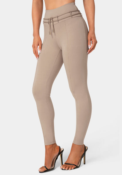 High Waist Thin Belts Legging