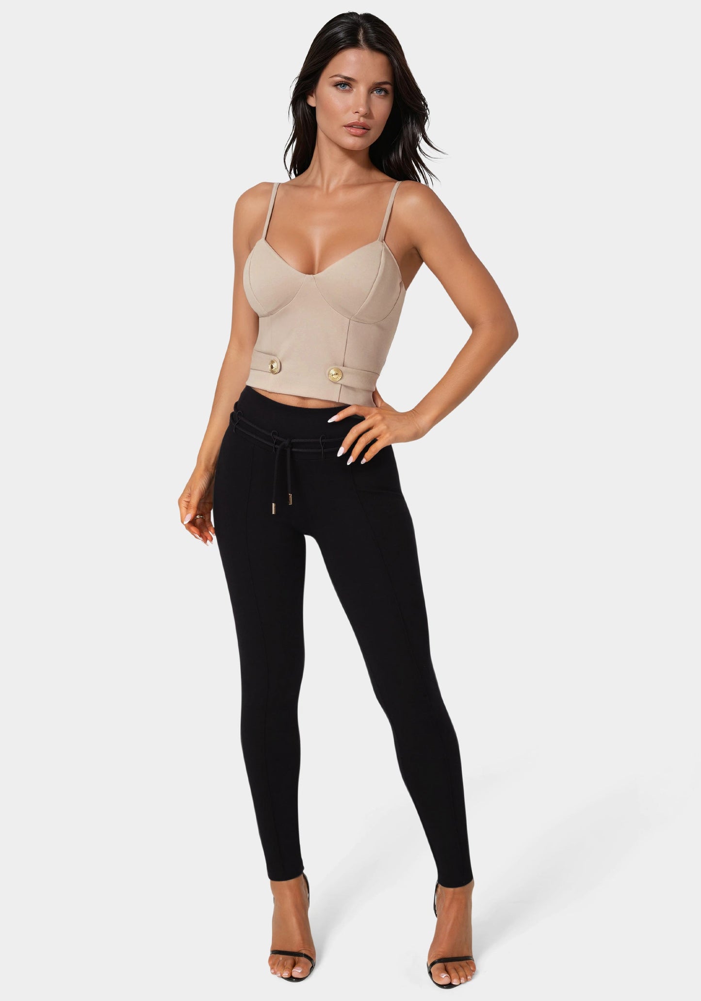 High Waist Thin Belts Legging