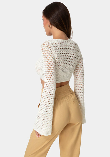 Resort Crochet Knit Top