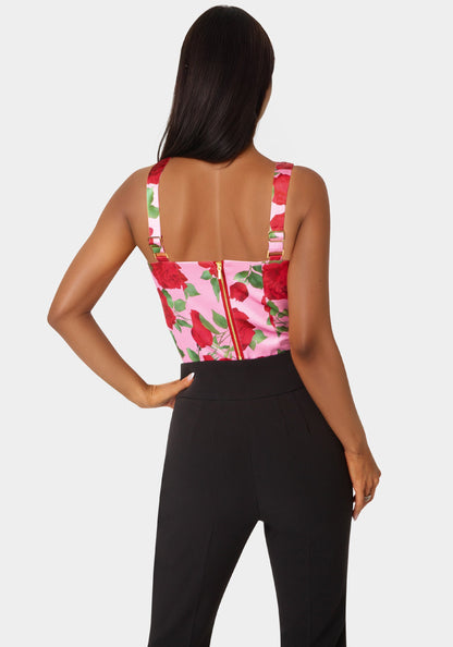 Front Drape Corset Top