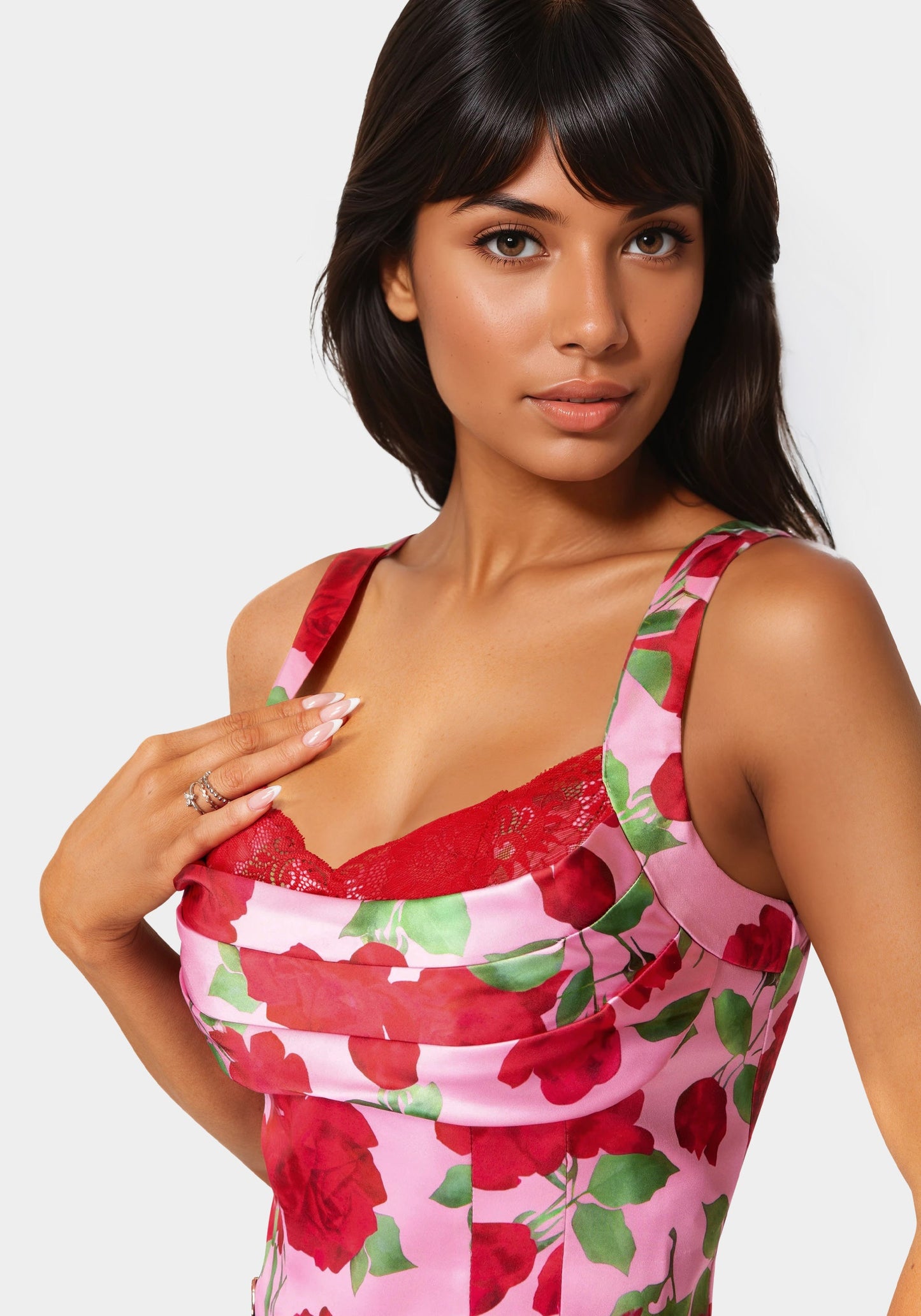 Front Drape Corset Top