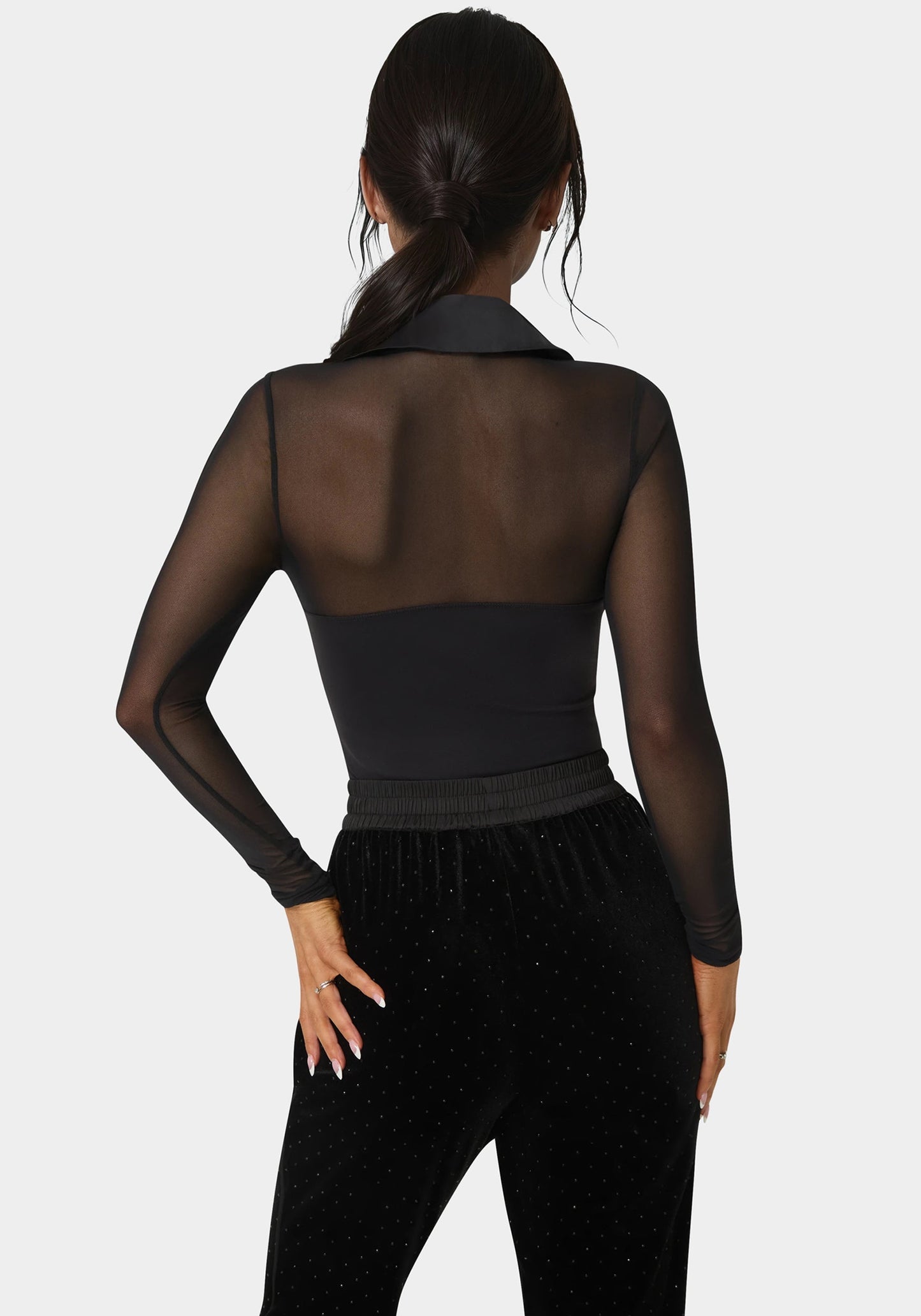 Tuxedo Look Bodysuit