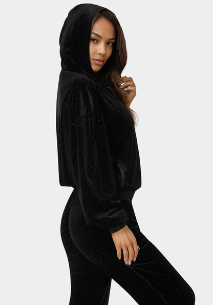 Embellished Zip Up Hoodie