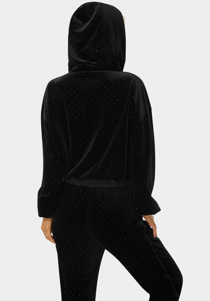 Embellished Zip Up Hoodie