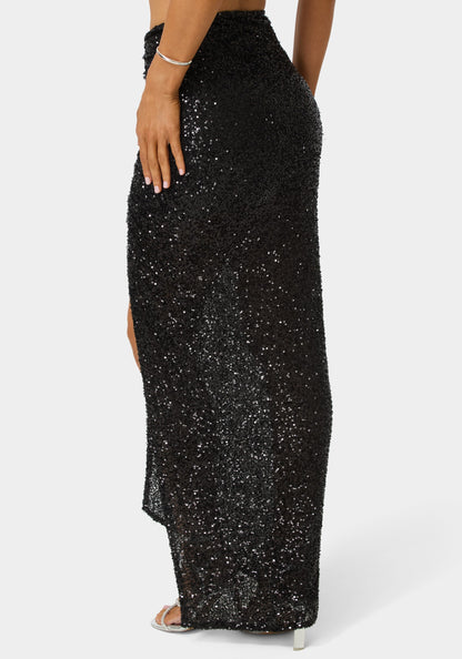 Sequin Maxi Skirt