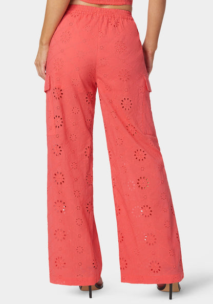 Natural Waist Palazzo Leg Cargo Pant
