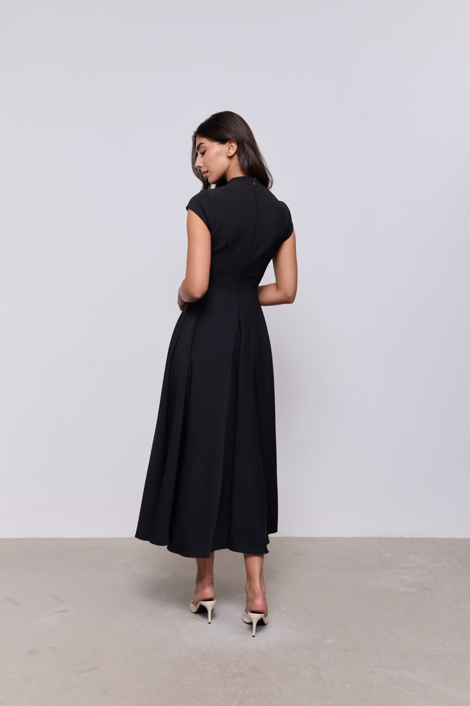 Cap Sleeve Midi Dress
